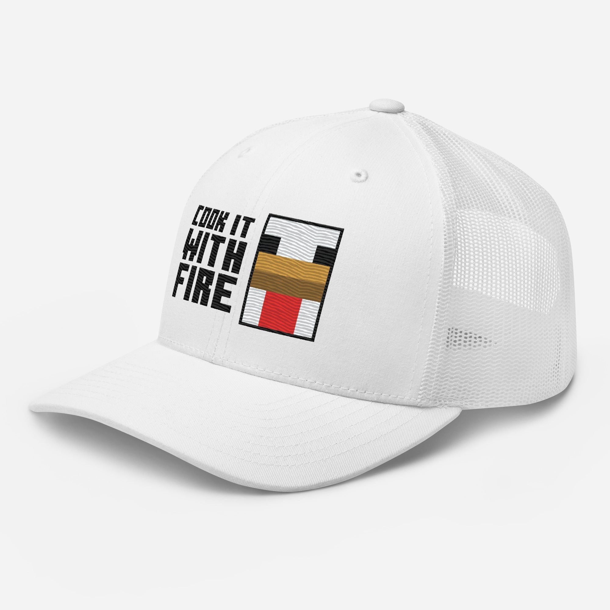 Minecraft Trucker Hat Cook It With Fire
