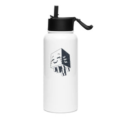 Minecraft Ghastling Stainless Steel Water Bottle with a Straw Lid