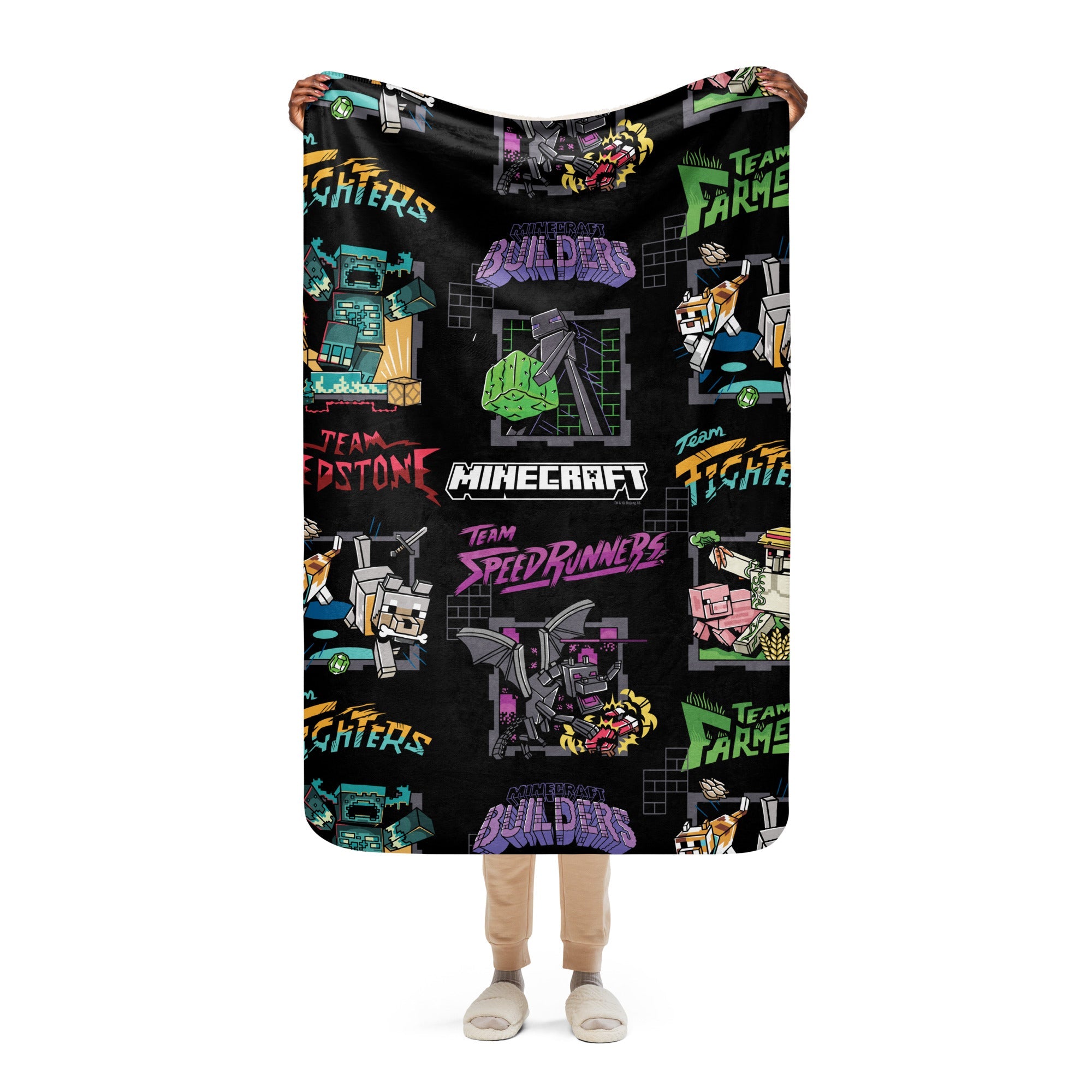 Minecraft Sherpa Blanket Mascot