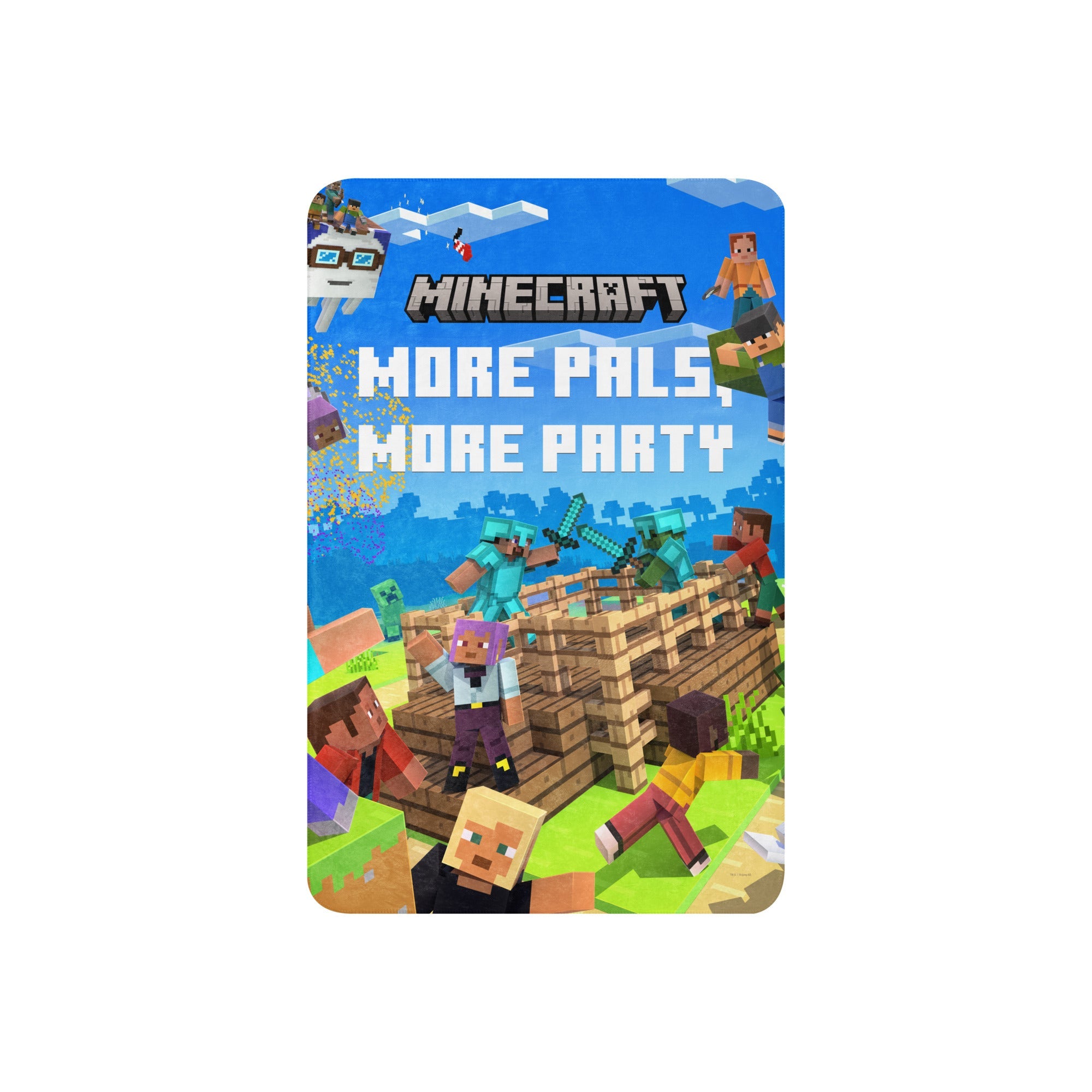 Minecraft Blanket Play Together More Pals, More Party