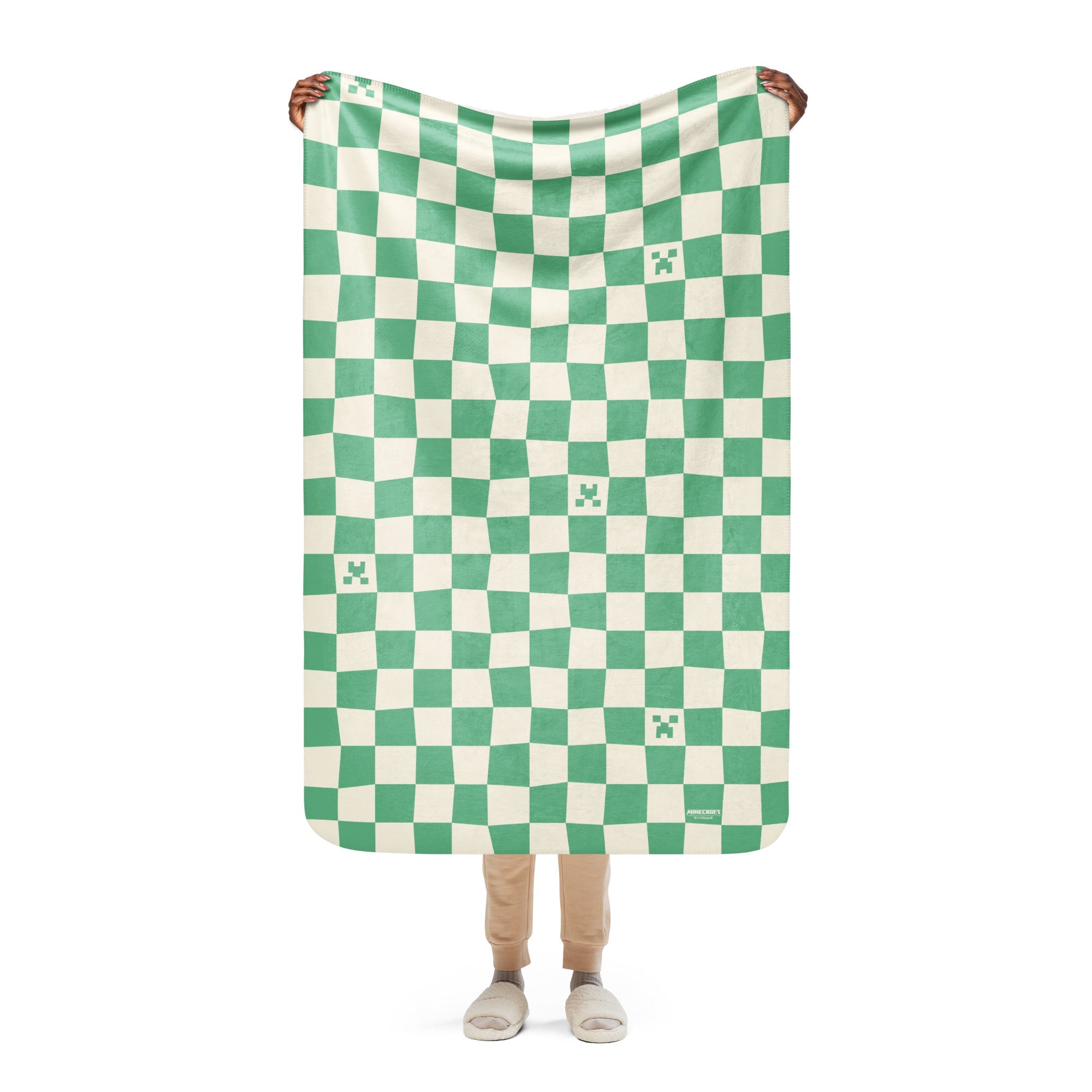 Minecraft Blanket Creeper Picnic Pattern