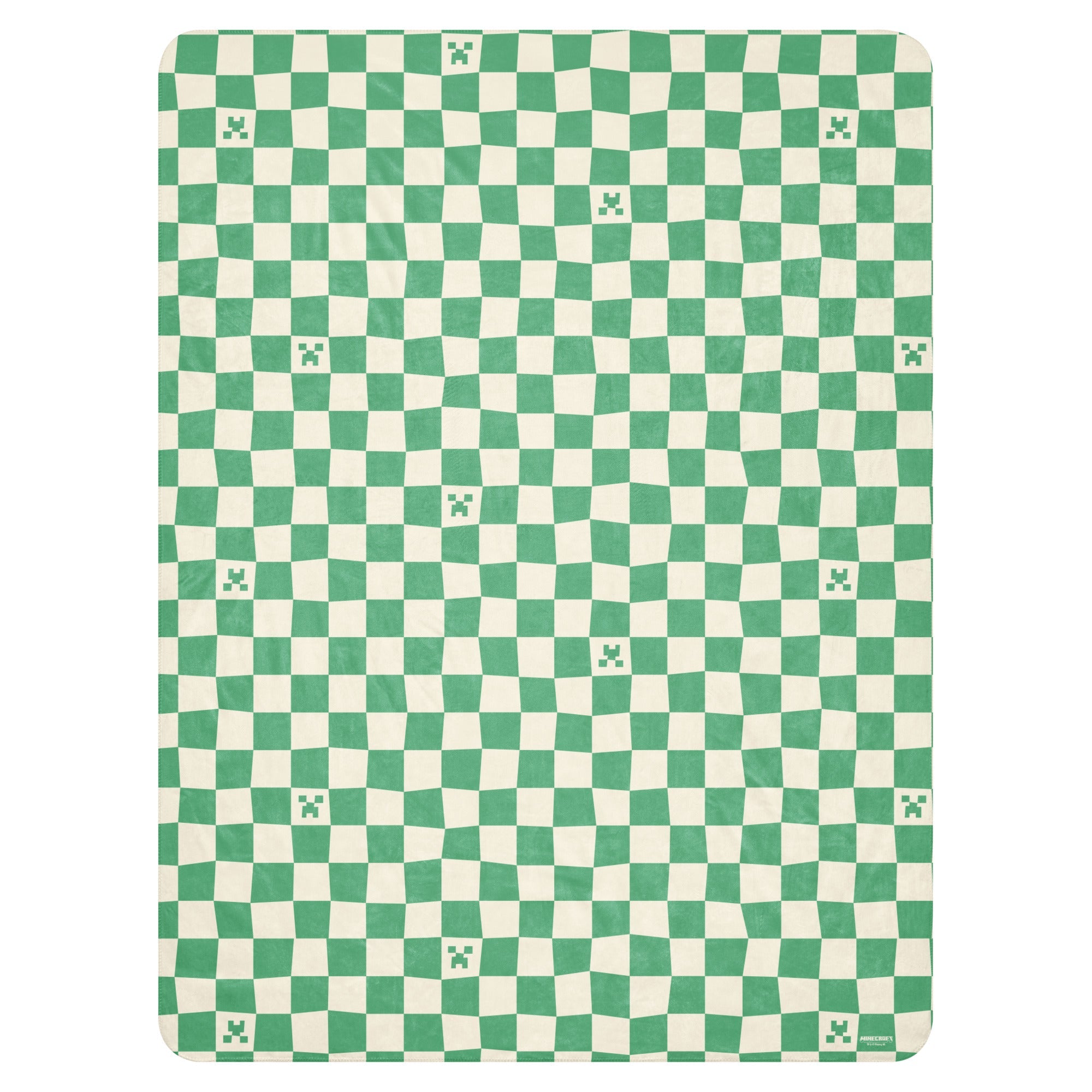 Minecraft Blanket Creeper Picnic Pattern