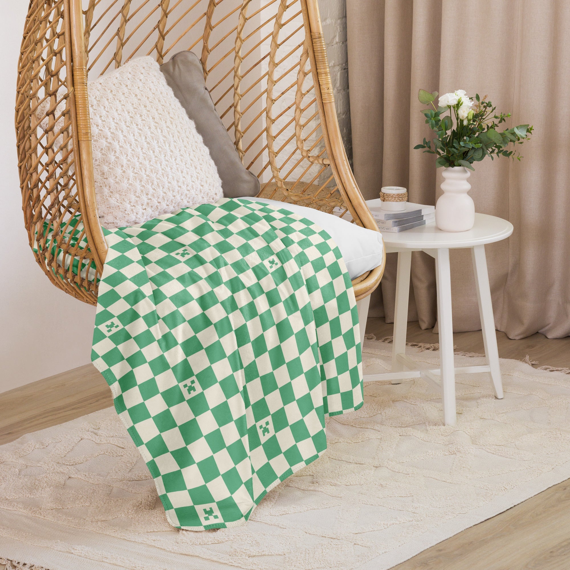 Minecraft Blanket Creeper Picnic Pattern
