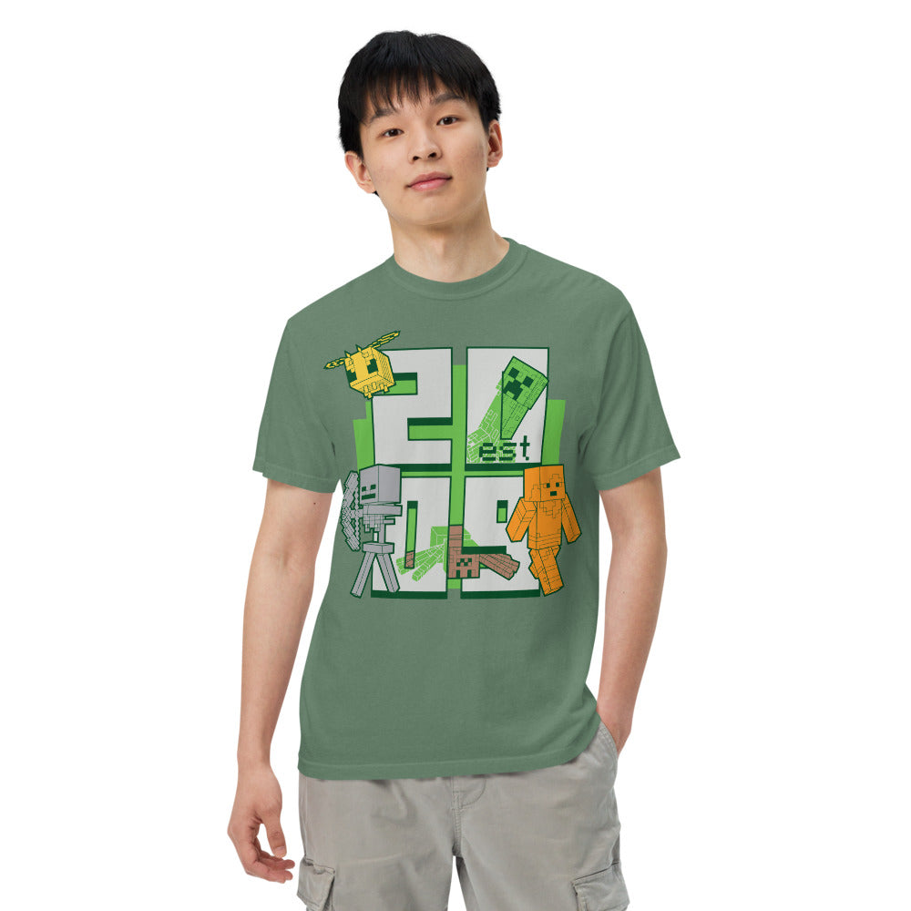 Minecraft Est. 2009 Stacked Unisex Comfort Colors T-Shirt