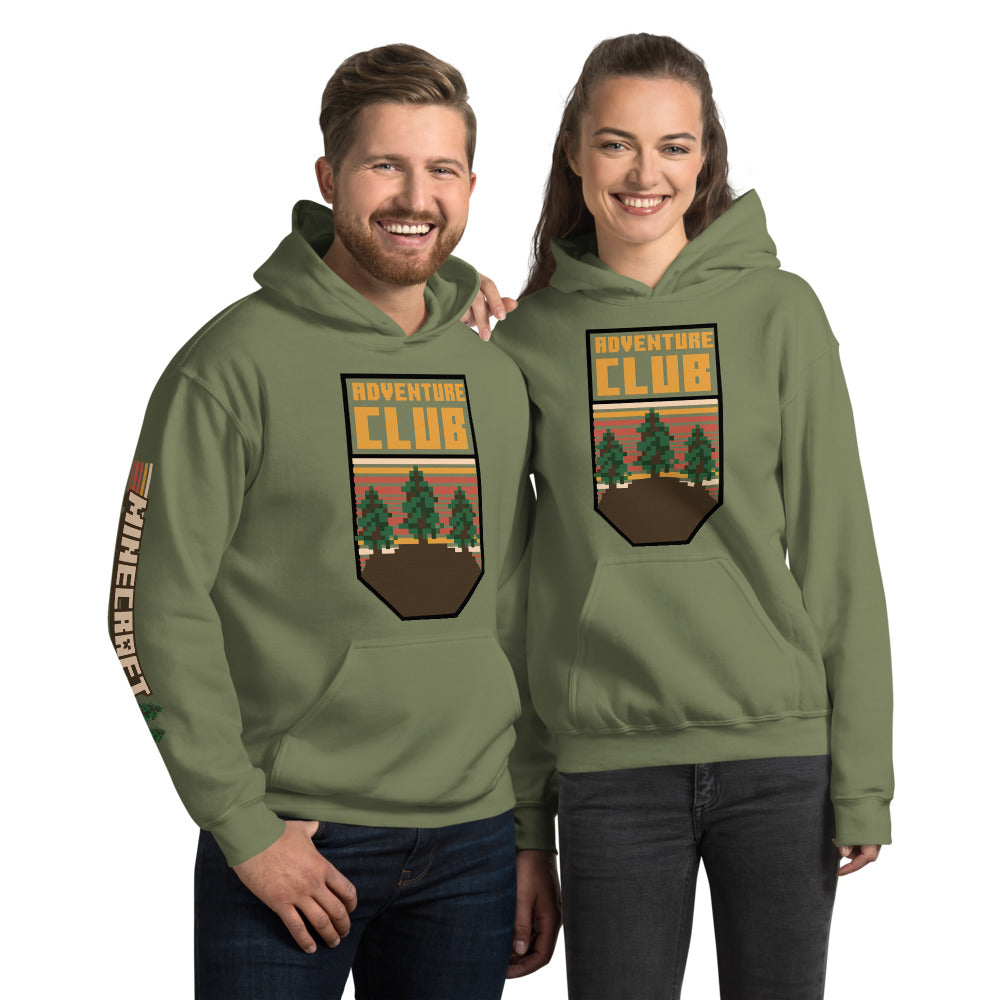 Minecraft Camping Adventure Club Adult Hoodie