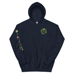 Minecraft Creeper Holiday Wreath Adult Hoodie