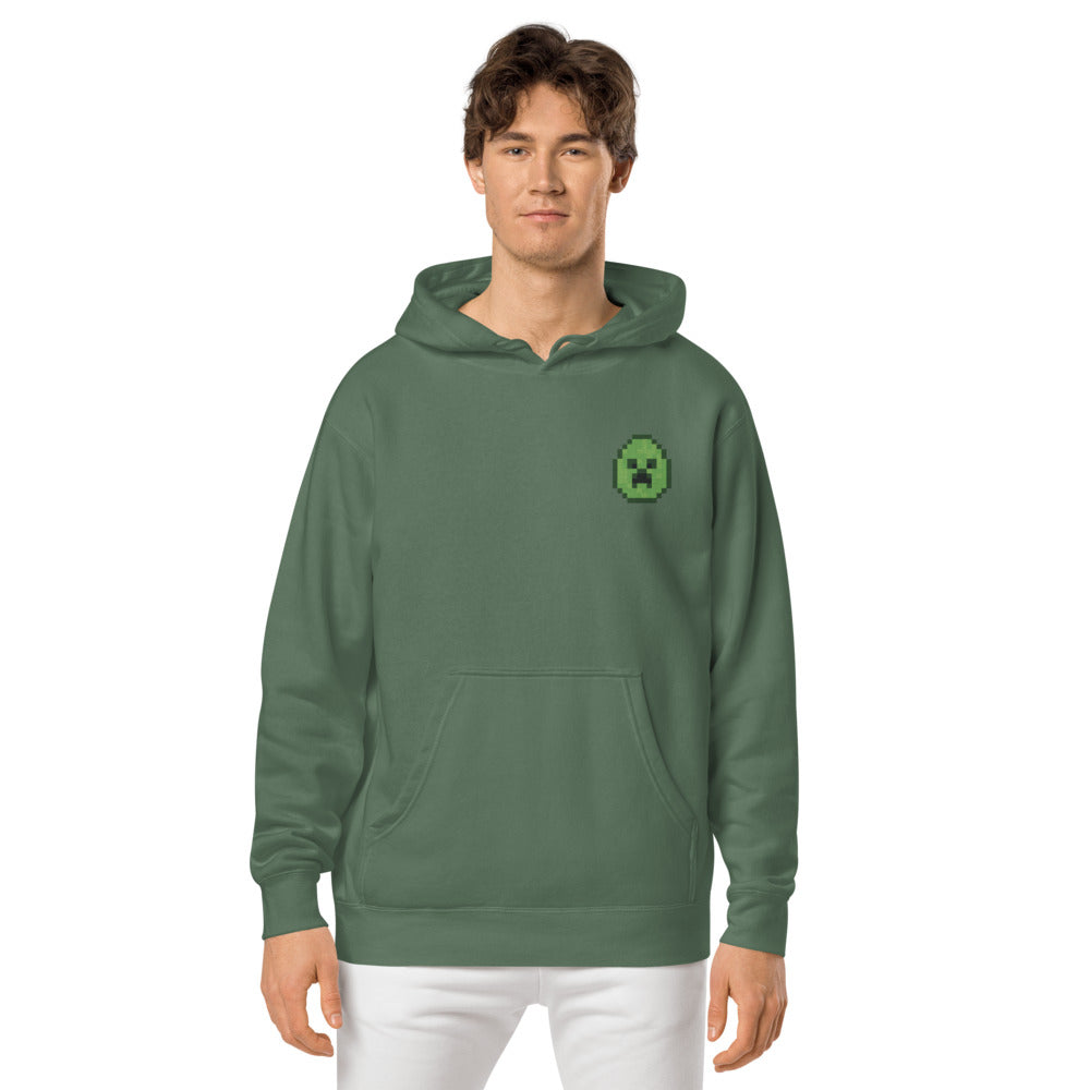 Minecraft Egg Embroidered Adult Hoodie