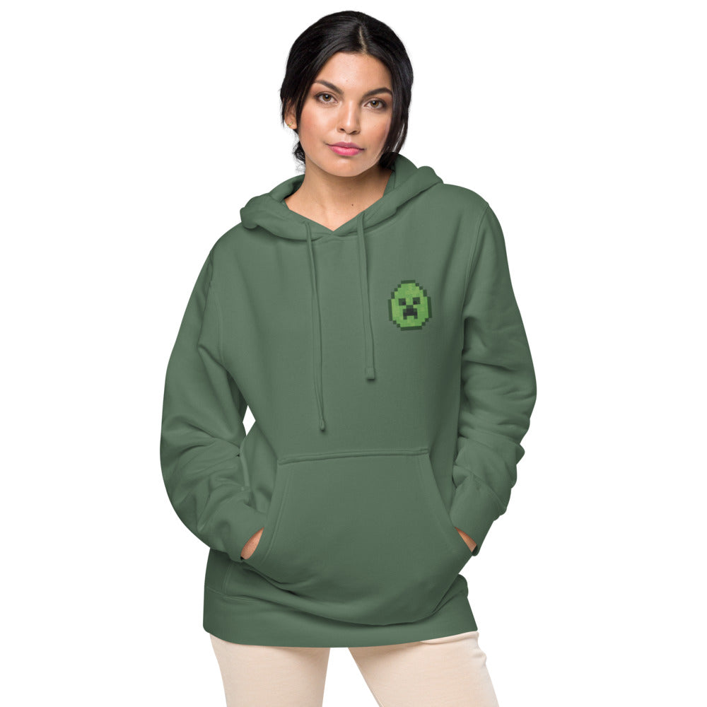 Minecraft Egg Embroidered Adult Hoodie