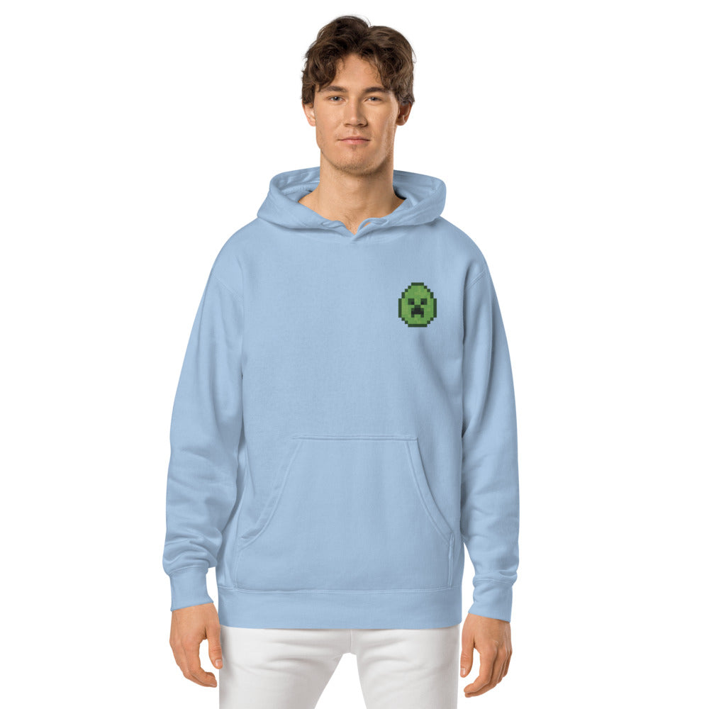 Minecraft Egg Embroidered Adult Hoodie