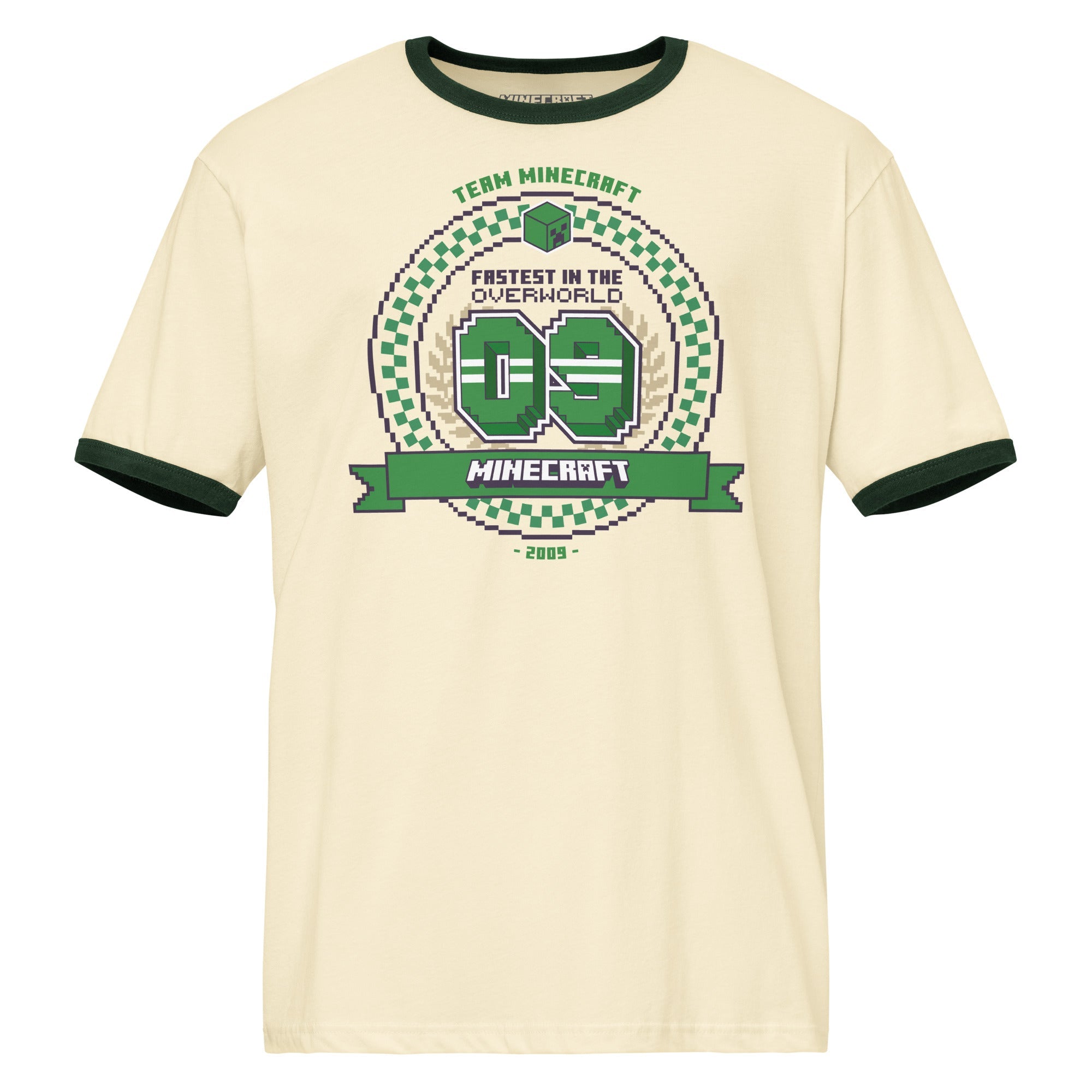 Minecraft Ringer T-Shirt Fastest In The Overworld