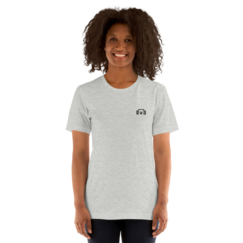 Minecraft Tuned In Creeper Embroidered Adult T-Shirt