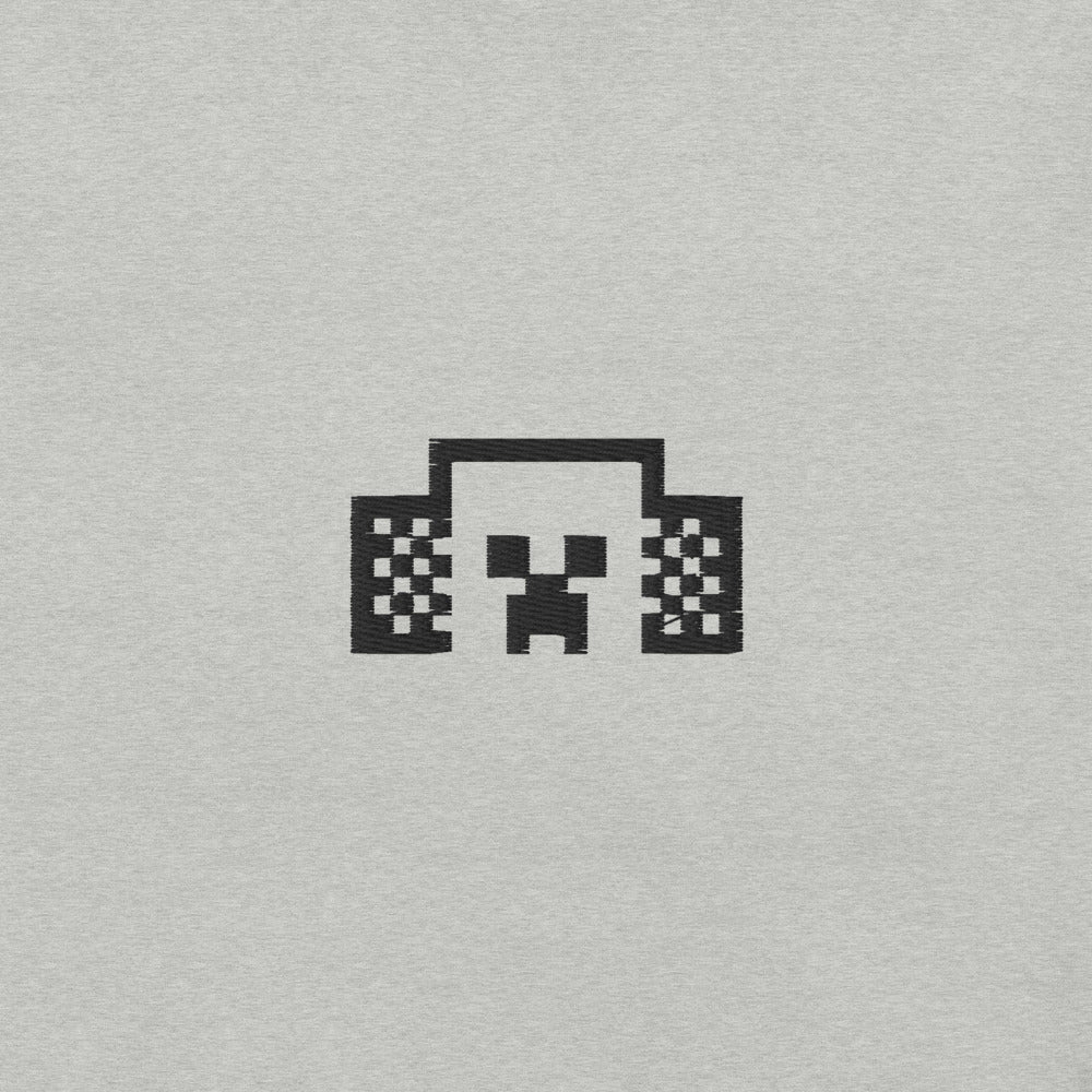 Minecraft Tuned In Creeper Embroidered Adult T-Shirt