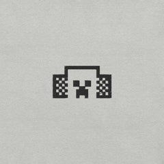 Minecraft Tuned In Creeper Embroidered Adult T-Shirt