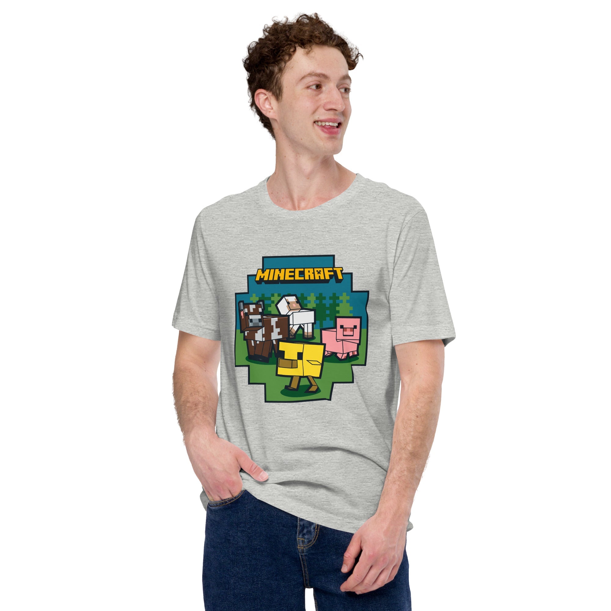 Minecraft Adult T-Shirt Farm Animals