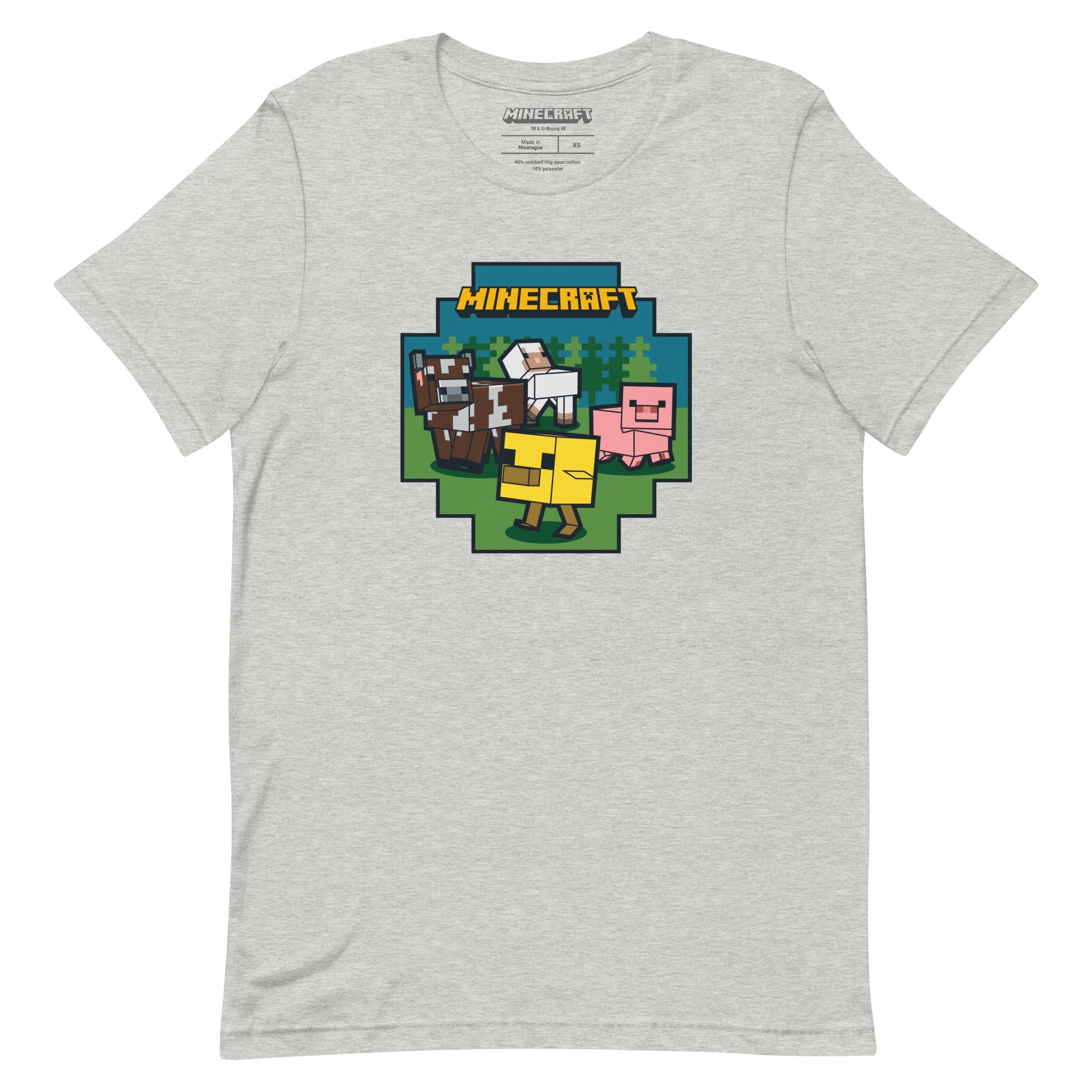Minecraft Adult T-Shirt Farm Animals