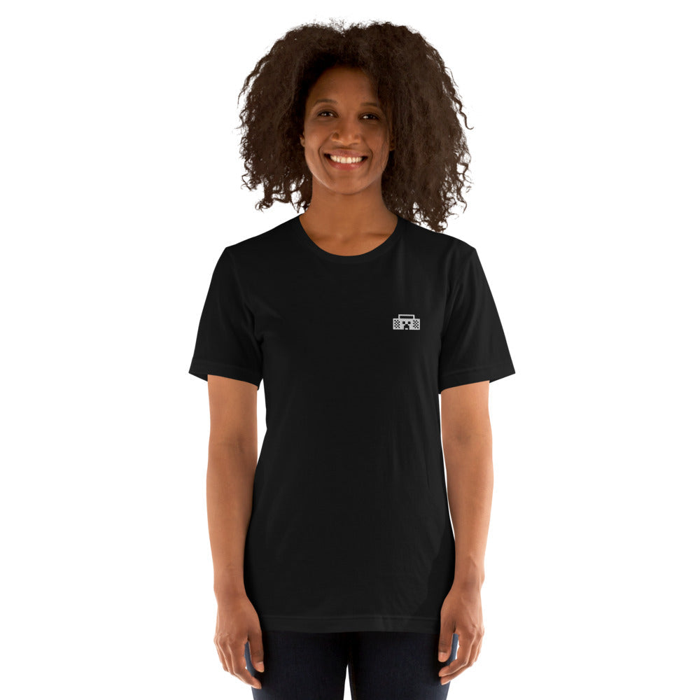 Minecraft Tuned In Creeper Embroidered Adult T-Shirt