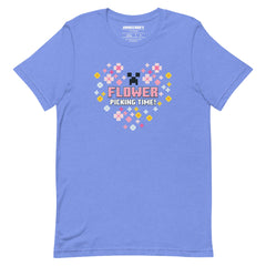 Minecraft T-Shirt Flower Picking Time Heart