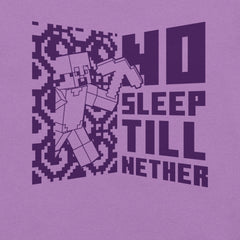 Minecraft No Sleep Till Nether Adult T-Shirt