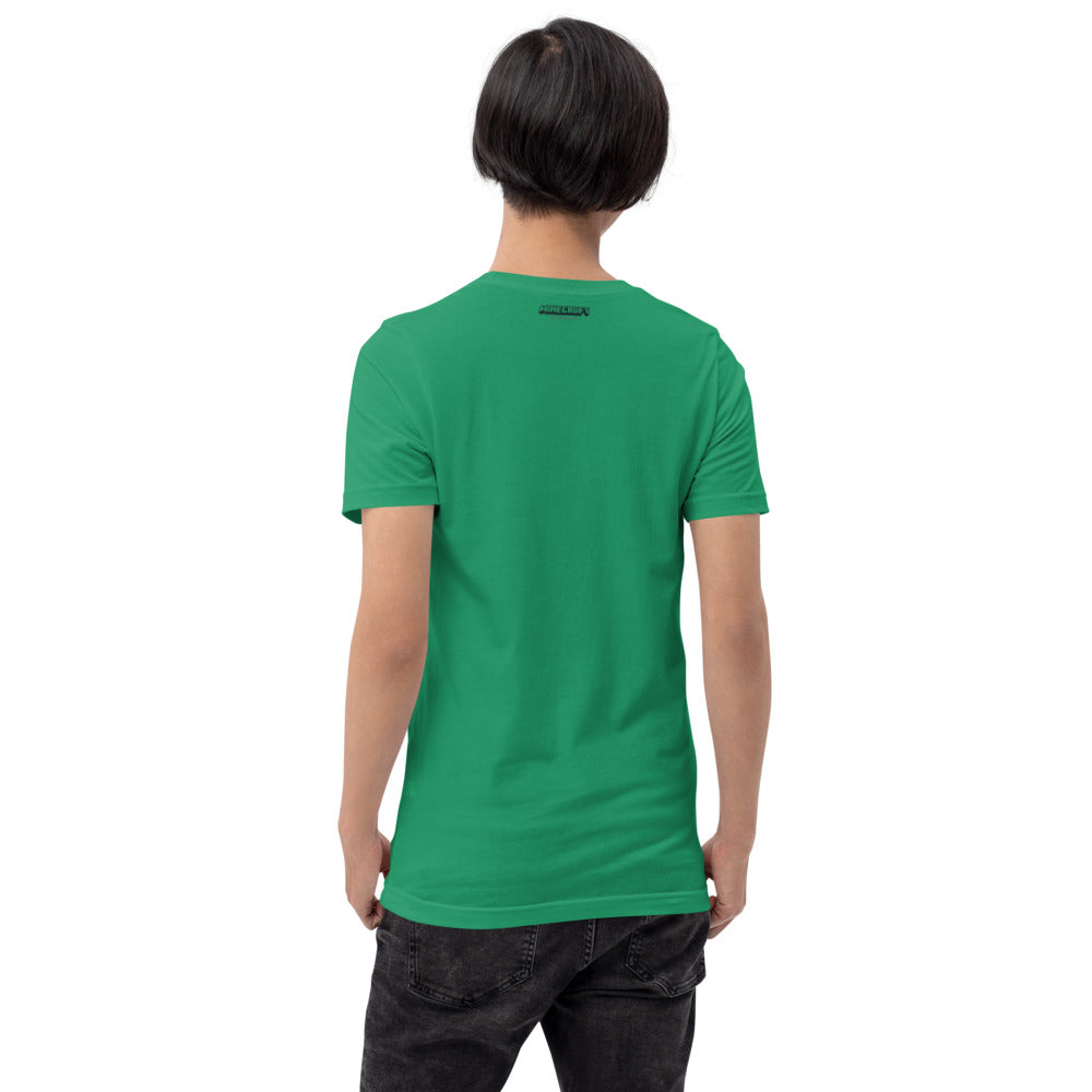 Minecraft Tuned In Creeper Embroidered Adult T-Shirt