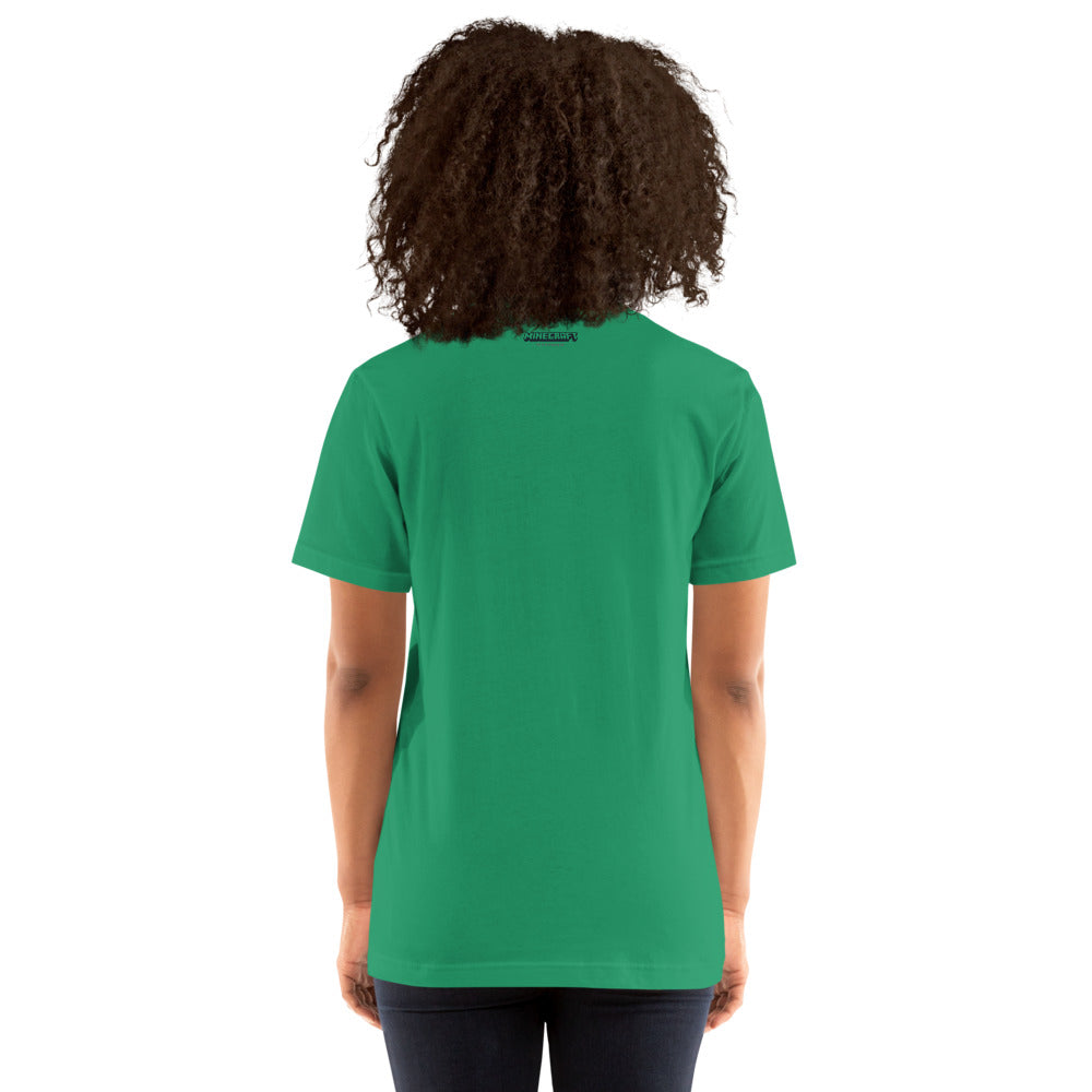 Minecraft Tuned In Creeper Embroidered Adult T-Shirt