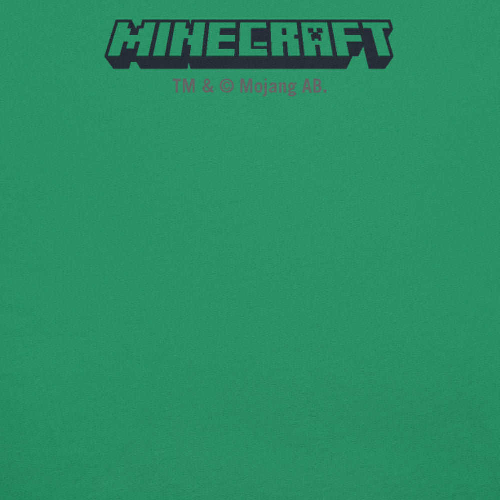 Minecraft Tuned In Creeper Embroidered Adult T-Shirt