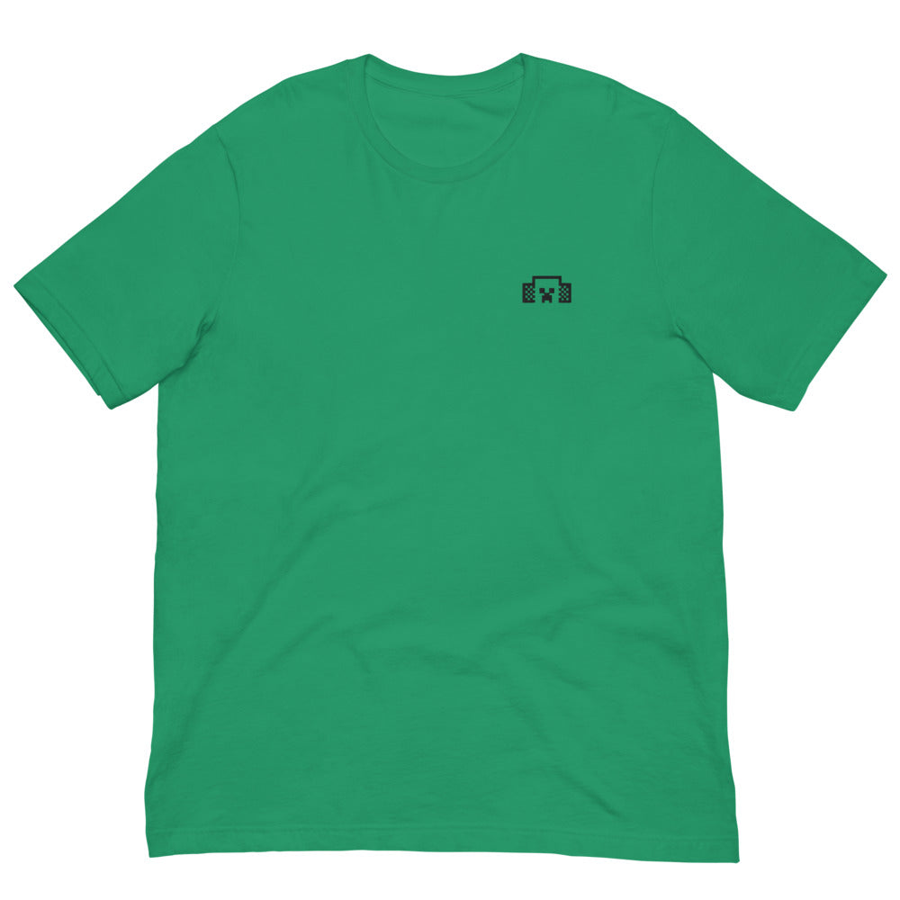 Minecraft Tuned In Creeper Embroidered Adult T-Shirt