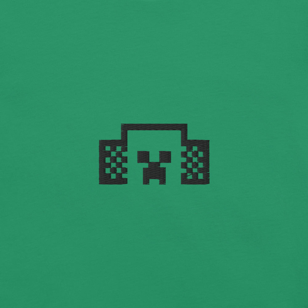 Minecraft Tuned In Creeper Embroidered Adult T-Shirt