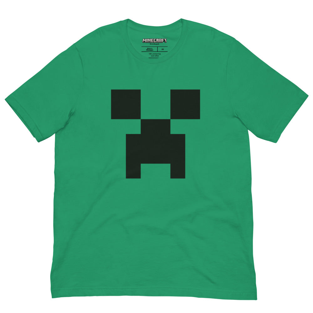 Minecraft Creeper Big Face Adult T-Shirt