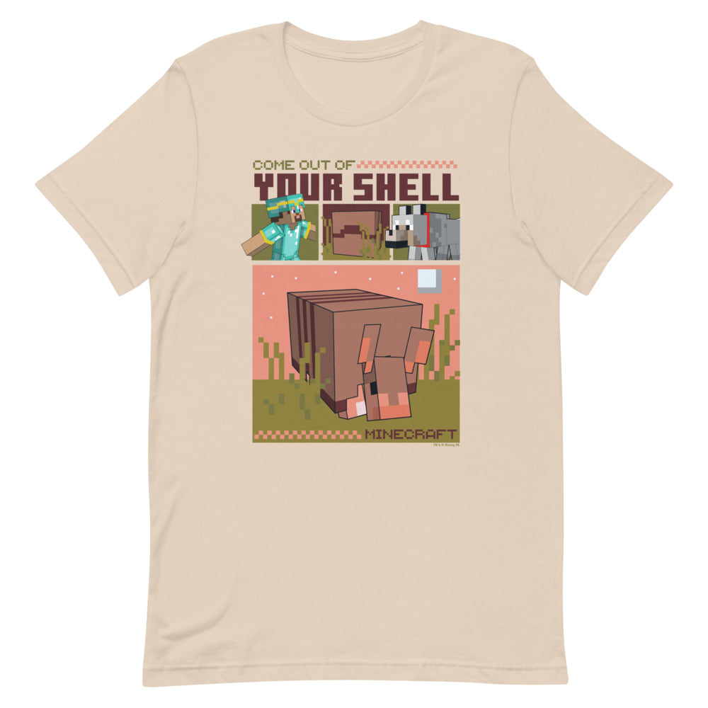 Minecraft Come Out Of Your Shell Adult T-Shirt
