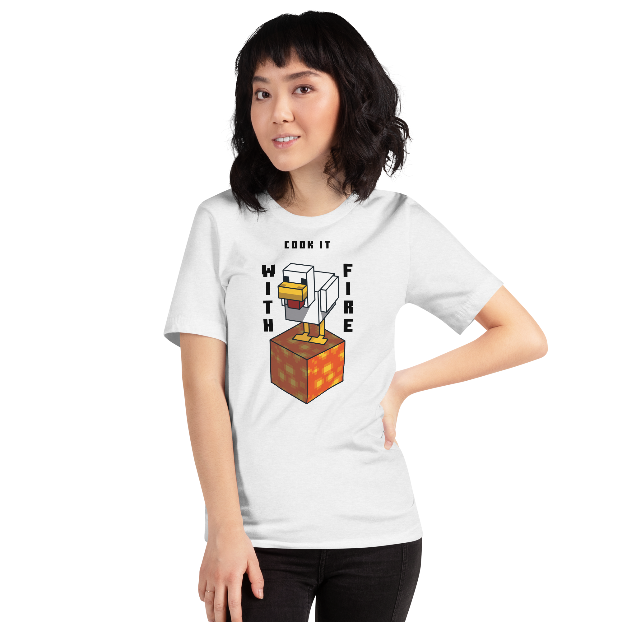 Minecraft T-Shirt Lava Chicken, Cook It