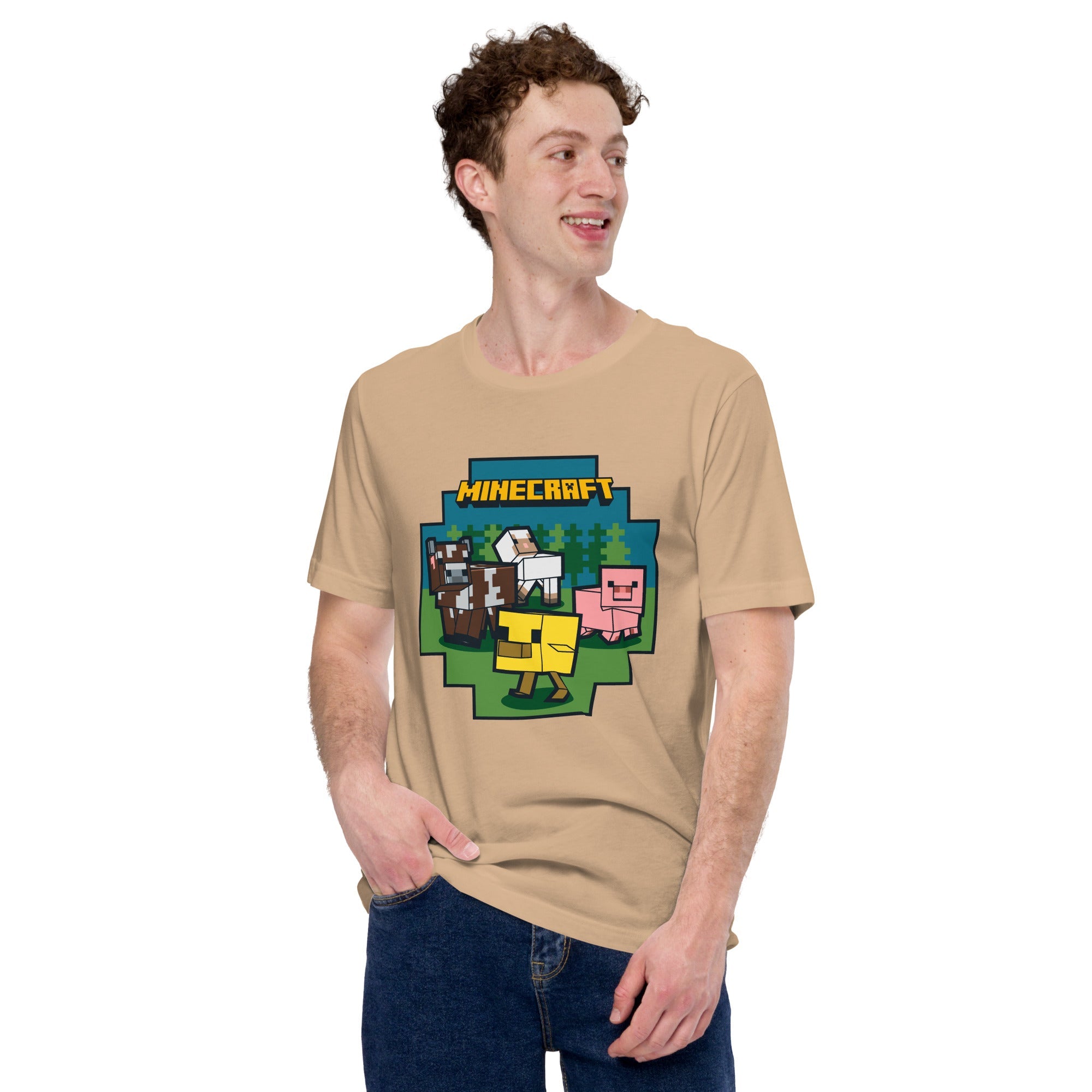 Minecraft Adult T-Shirt Farm Animals