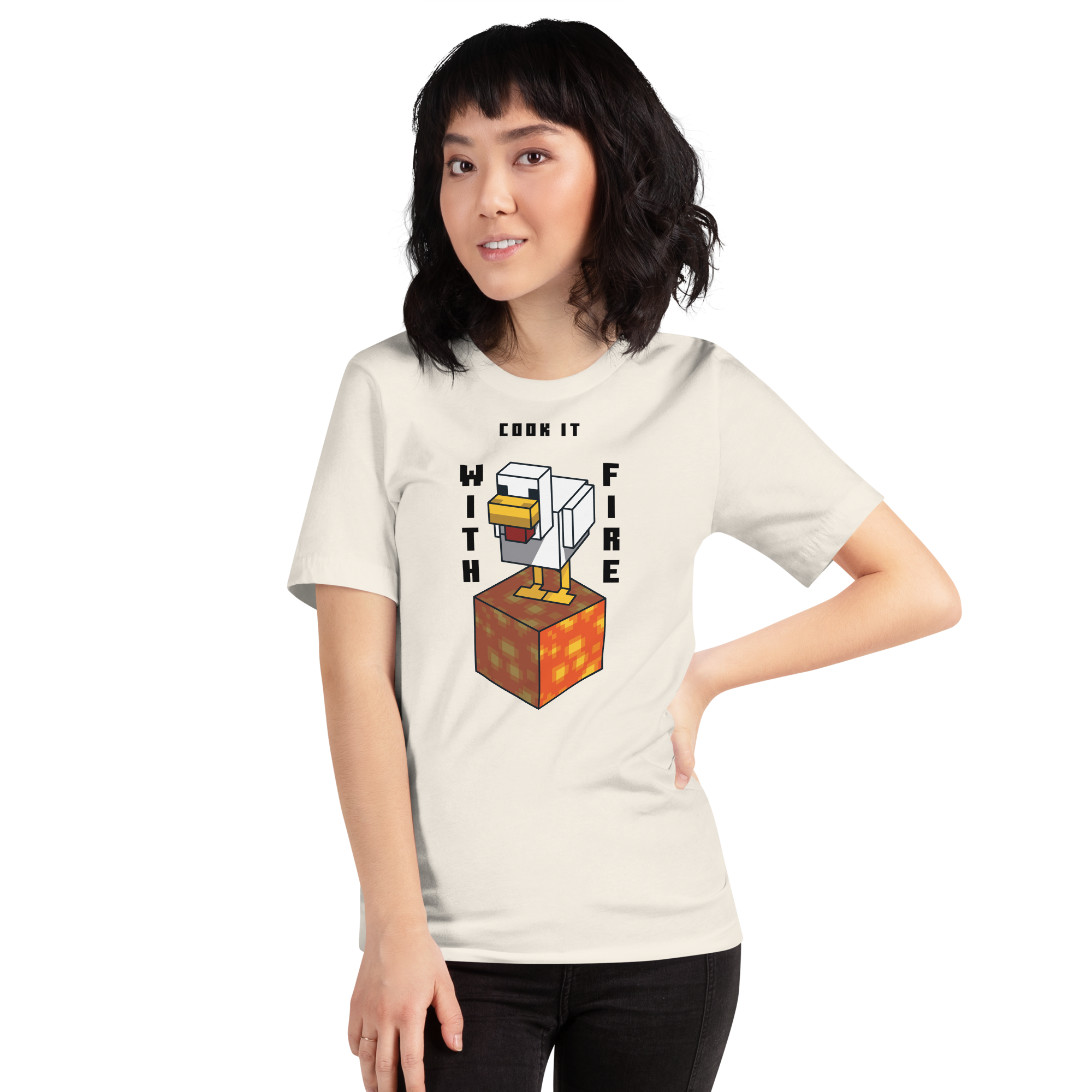 Minecraft T-Shirt Lava Chicken, Cook It