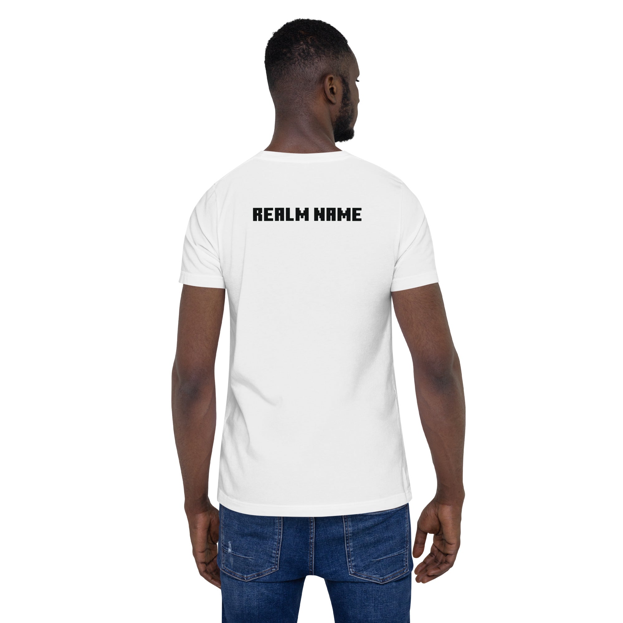 Minecraft Personalized Adult T-Shirt Realm Name