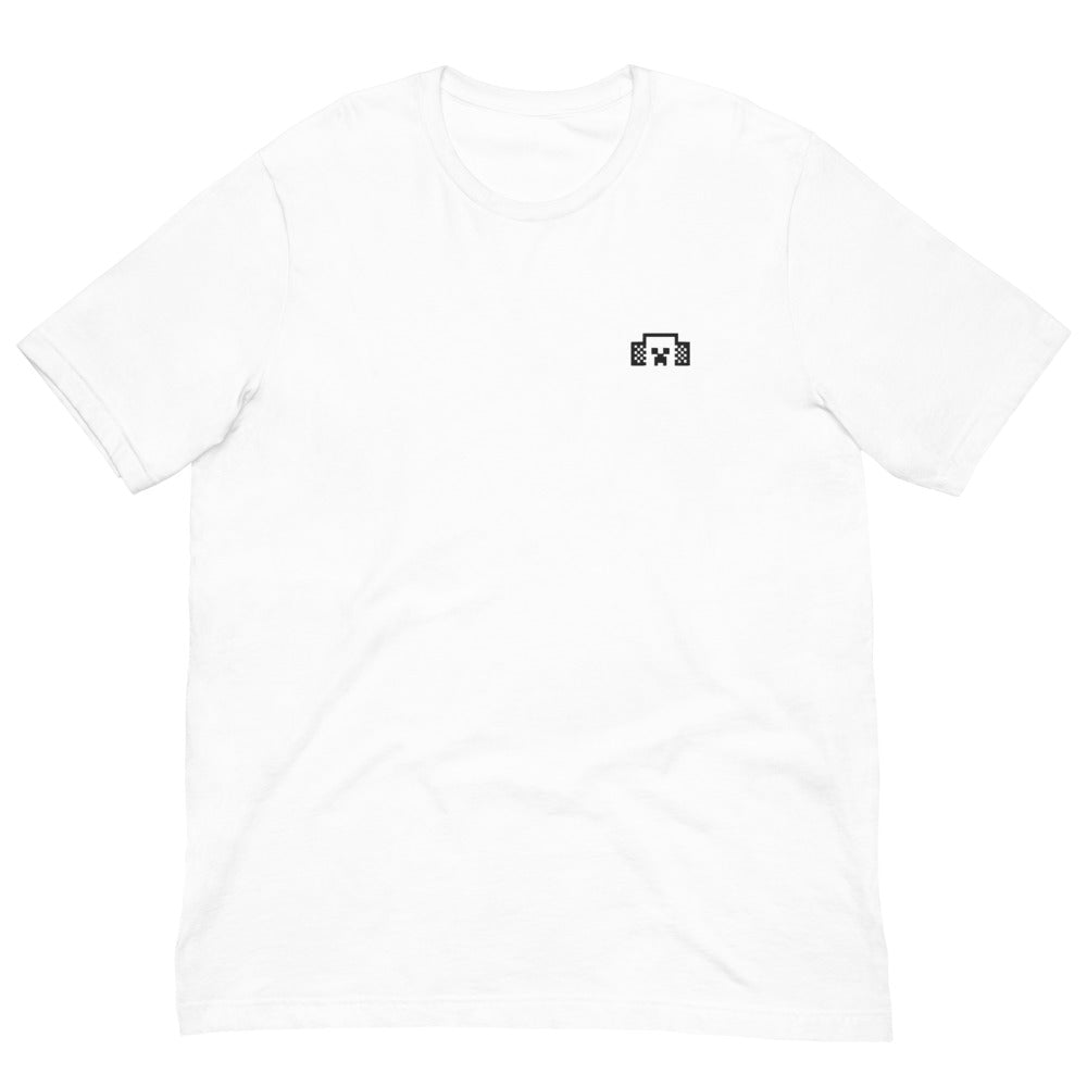 Minecraft Tuned In Creeper Embroidered Adult T-Shirt