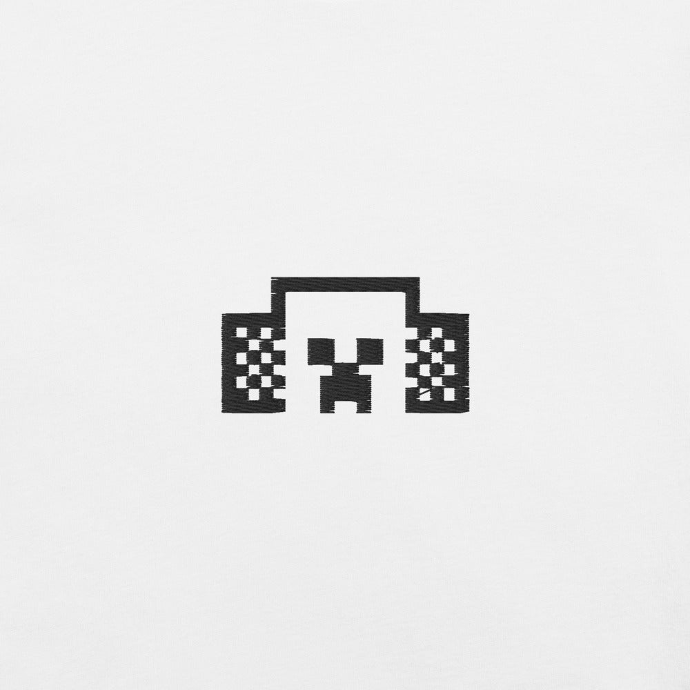 Minecraft Tuned In Creeper Embroidered Adult T-Shirt