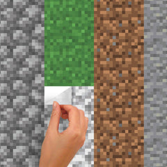 Minecraft Block Strips Wall Decals