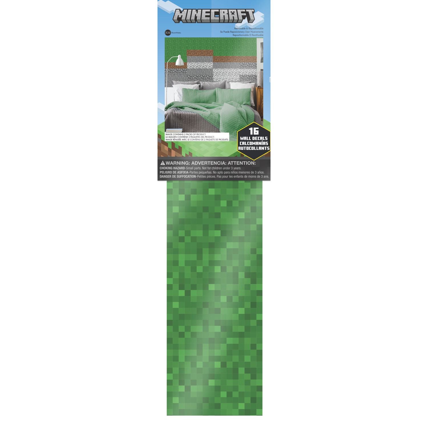 Minecraft Block Strips Wall Decals