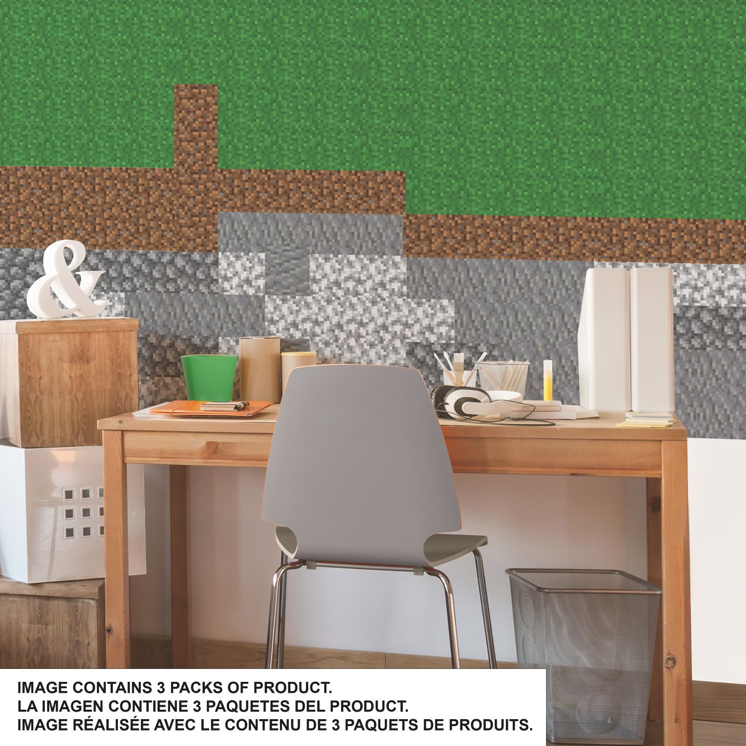 Minecraft Block Strips Wall Decals
