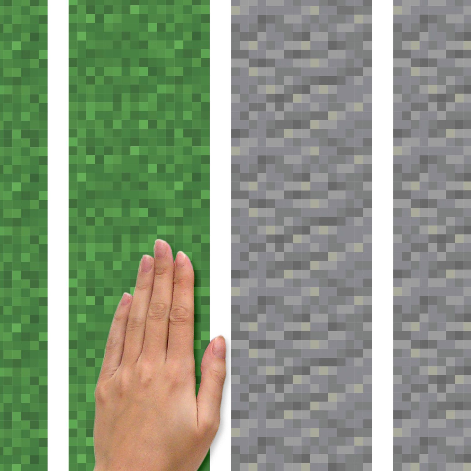 Minecraft Block Strips Wall Decals