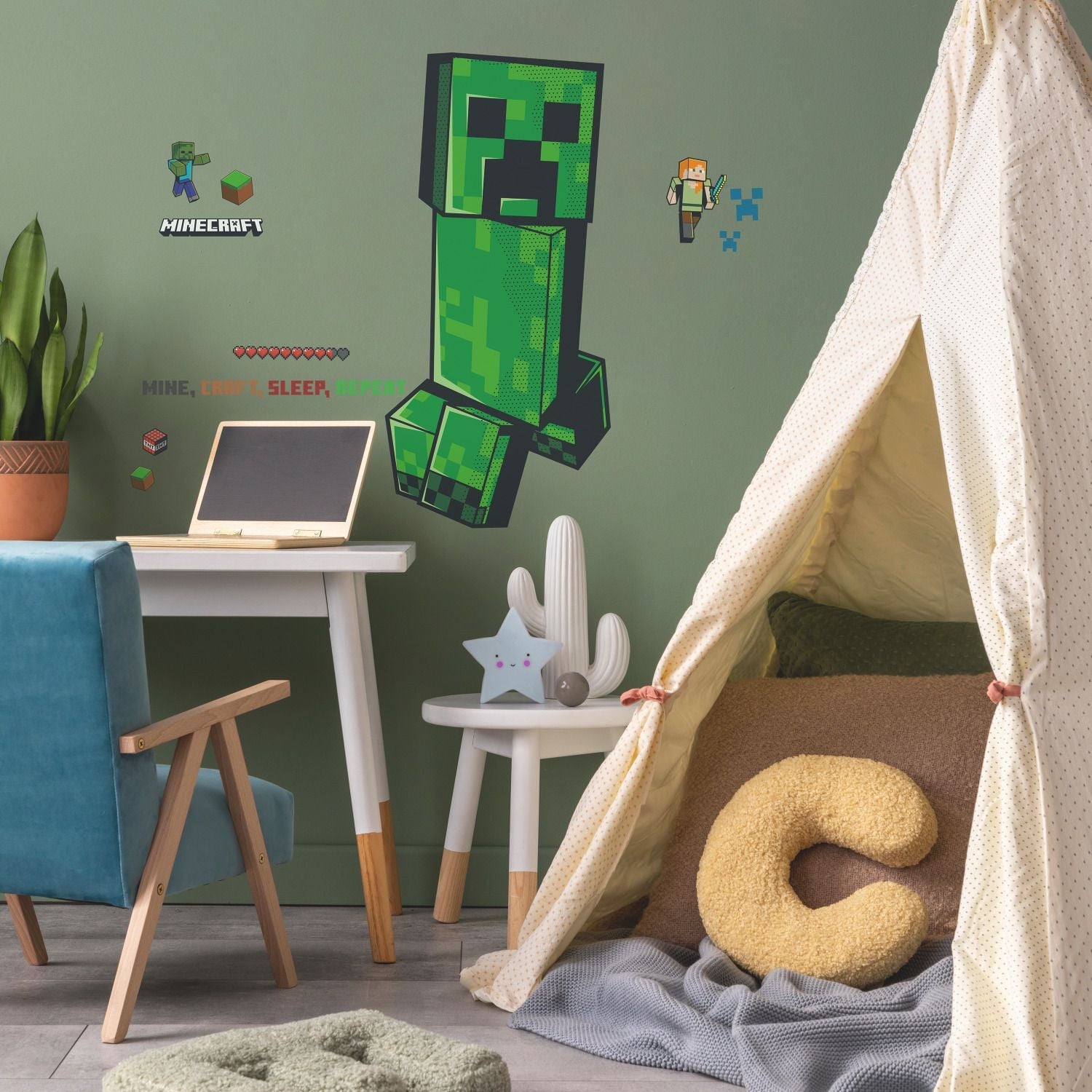 Minecraft Creeper Giant Wall Decals