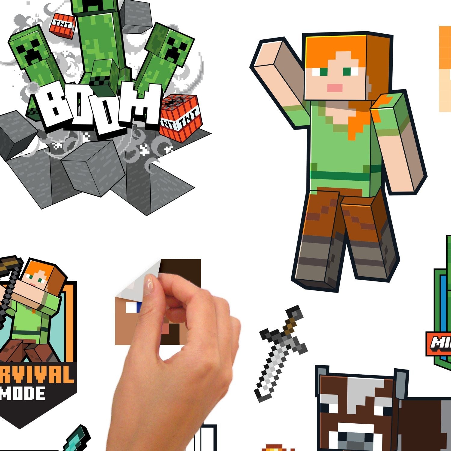 Minecraft Characters Wall Decals