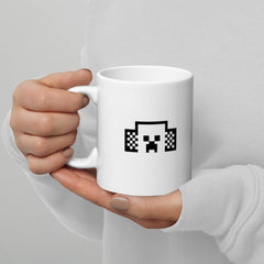 Minecraft Tuned In Creeper White Mug