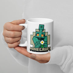 Minecraft The Copper Age Golem White Mug