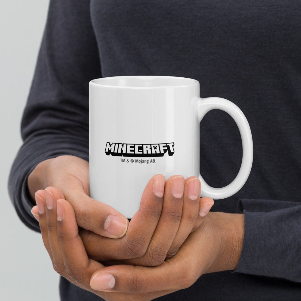 Minecraft Tuned In Creeper White Mug