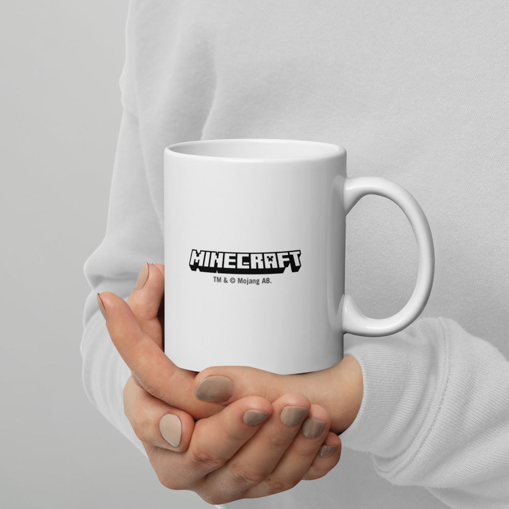 Minecraft Tuned In Creeper White Mug