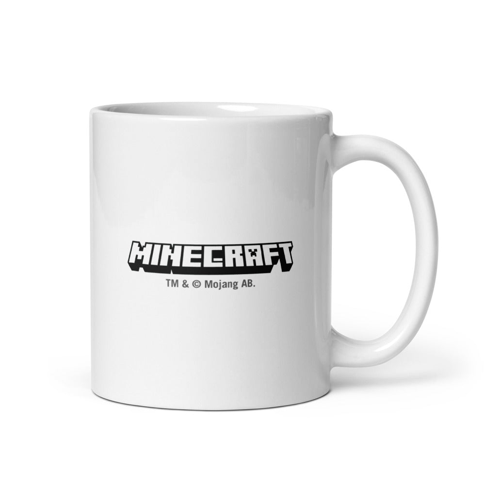 Minecraft Tuned In Creeper White Mug