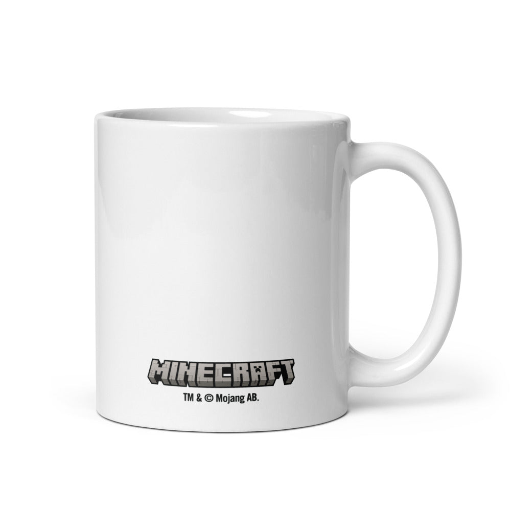 Minecraft Creeper Face White Mug