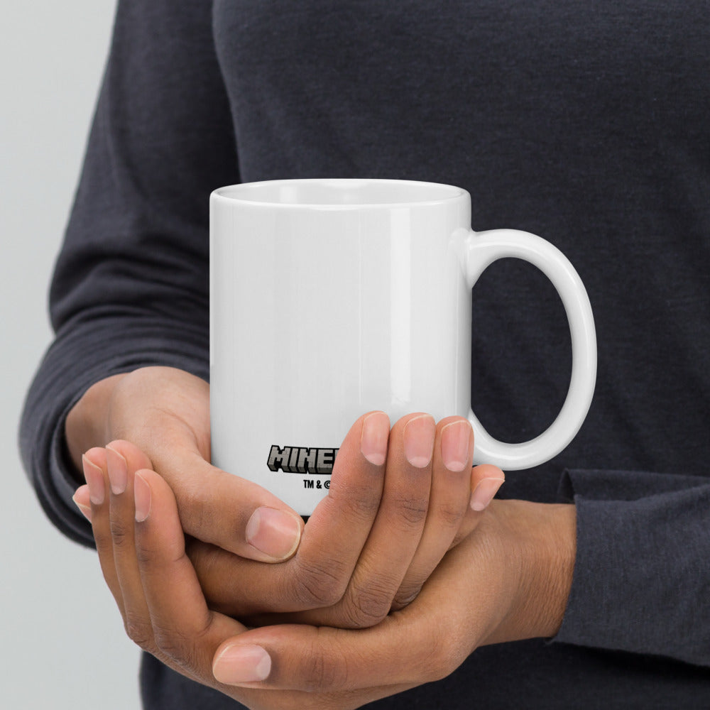 Minecraft Creeper Face White Mug