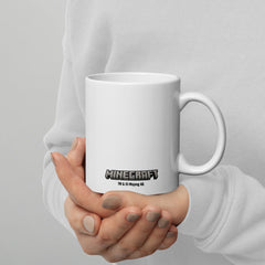 Minecraft Creeper Face White Mug