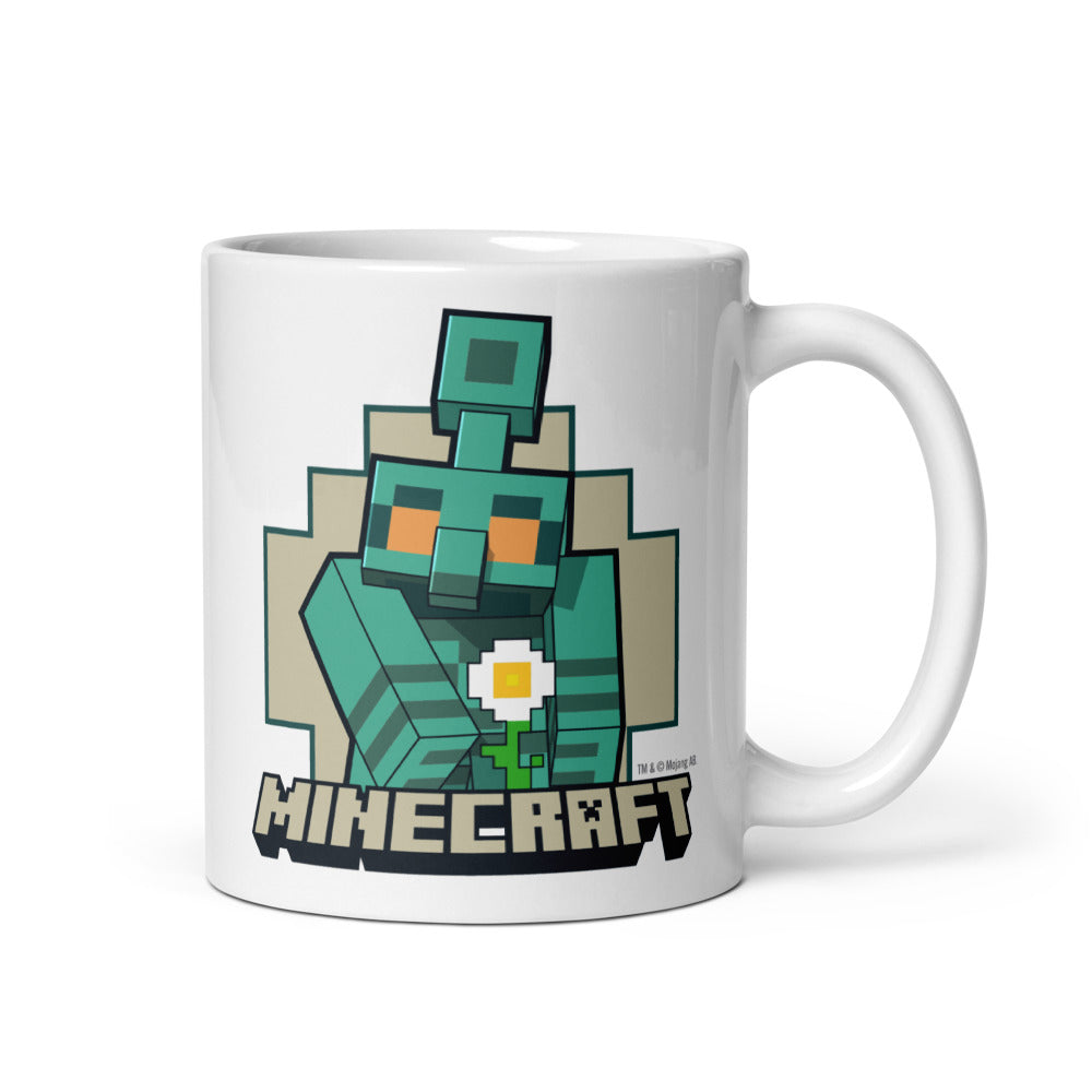 Minecraft The Copper Age Golem White Mug